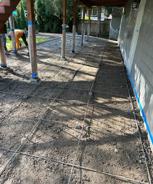 Broom Finish Patio And Sport Court Slab in Bothell 
